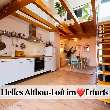 Helle 72Qm Maisonette Wohnung Im Herzen Erfurts Mit Kingsize Bett, Smart-Tv, Etc Extérieur photo