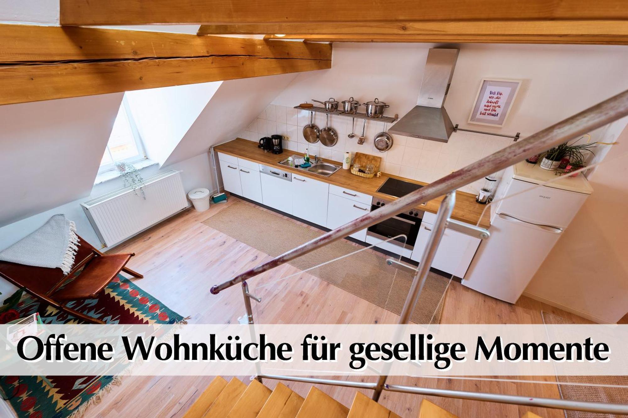 Helle 72Qm Maisonette Wohnung Im Herzen Erfurts Mit Kingsize Bett, Smart-Tv, Etc Extérieur photo